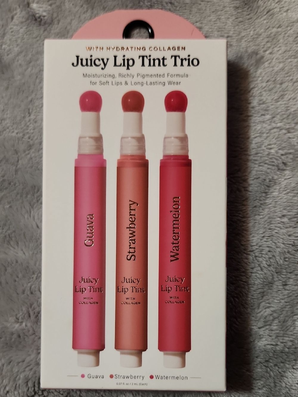Juicy Lip Tint Trio – Guava, Strawberry & Watermelon Hydrating Tints